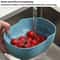 YanYU Elephant Kitchen Drain Basket Fruit Vegetable Storage Organizer 5