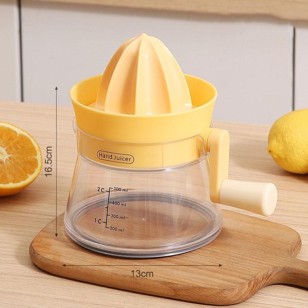 Hand Crank Manual Juicer Portable Fruit Extractor Kitchen Juicer