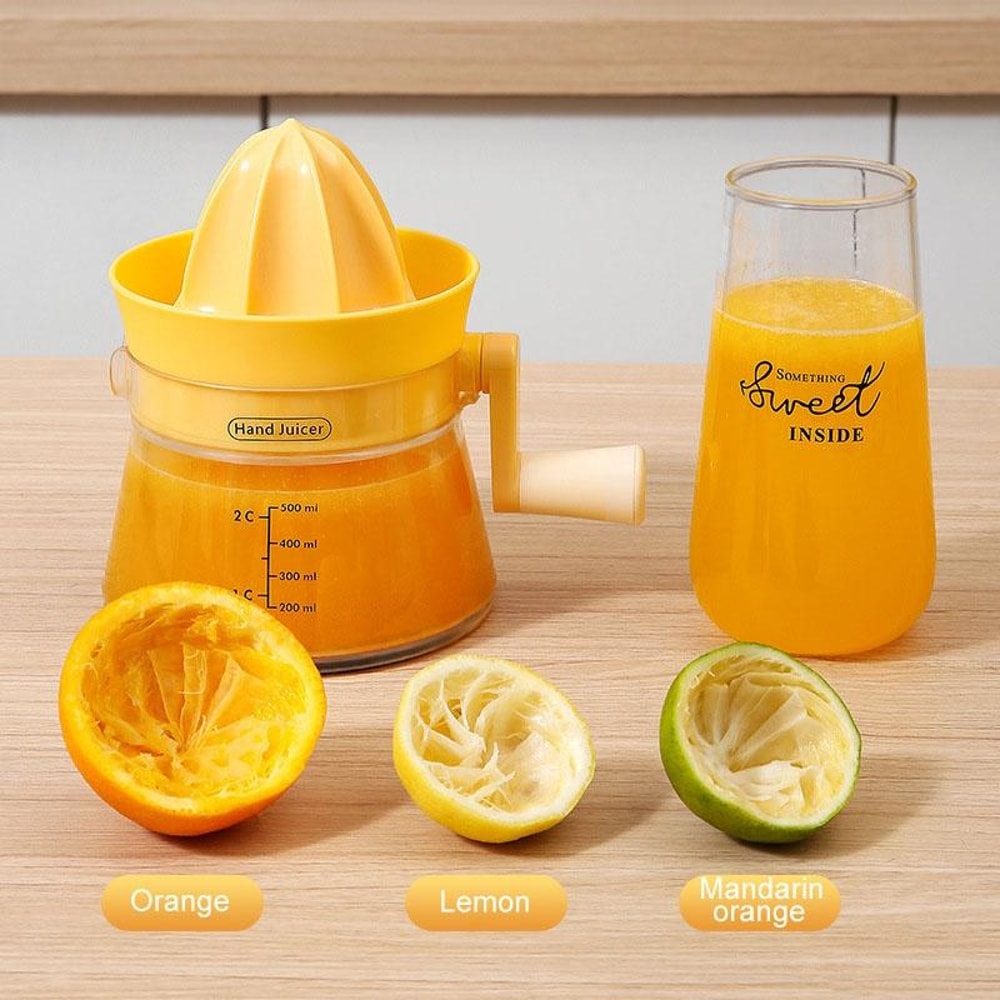 Hand Crank Manual Juicer Portable Fruit Extractor Kitchen Juicer