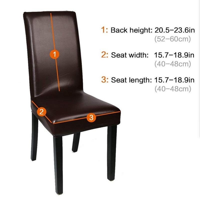 Waterproof PU Leather Elastic Chair Cover Stool Seat Protector