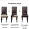 Waterproof PU Leather Elastic Chair Cover Stool Seat Protector