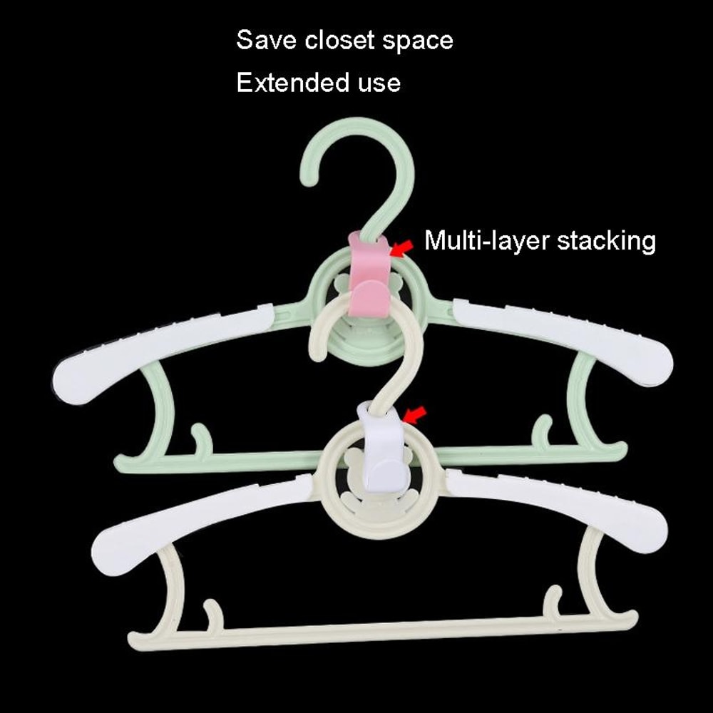 Closet Hanger Connector Hooks Space Saving Plastic Hanger Connectors for Wardrobe Organization