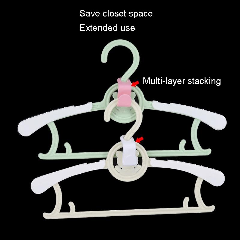Closet Hanger Connector Hooks Space Saving Plastic Hanger Connectors for Wardrobe Organization