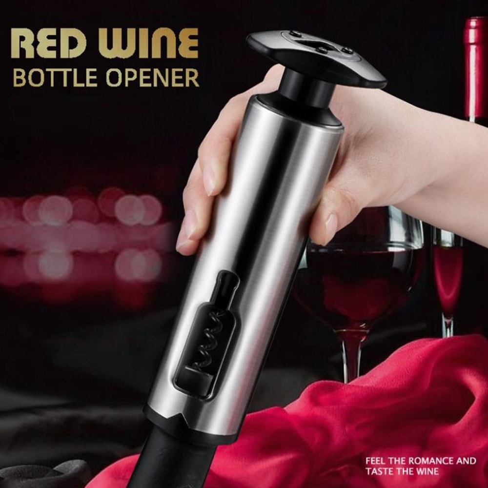 Stainless Steel Wine Bottle Opener Corkscrew with Foil Cutter Dual Purpose Beer Bottle Opener