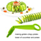 Hand Crank Vegetable Spiral Slicer Manual Kitchen Spiral Cutter for Fruits & Veggies