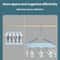 Multi Clip Stainless Steel Sock Drying Rack Non Slip Space Saving Clothes Hanger