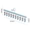 Multi Clip Stainless Steel Sock Drying Rack Non Slip Space Saving Clothes Hanger