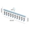 Multi Clip Stainless Steel Sock Drying Rack Non Slip Space Saving Clothes Hanger