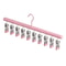 Multi Clip Stainless Steel Sock Drying Rack Non Slip Space Saving Clothes Hanger