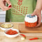 Manual Garlic Chopper Pull Cord Garlic Mincer Kitchen Food Cutter