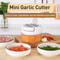 Manual Garlic Chopper Pull Cord Garlic Mincer Kitchen Food Cutter