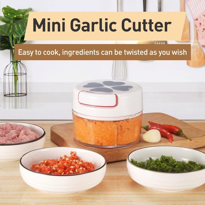 Manual Garlic Chopper Pull Cord Garlic Mincer Kitchen Food Cutter