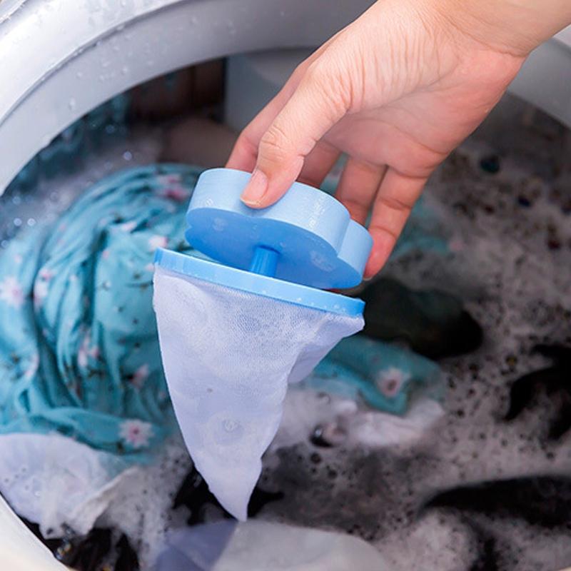 Mesh Laundry Hair Catcher Washing Machine Lint Filter Bags Pet Hair Lint Removal Solution 1