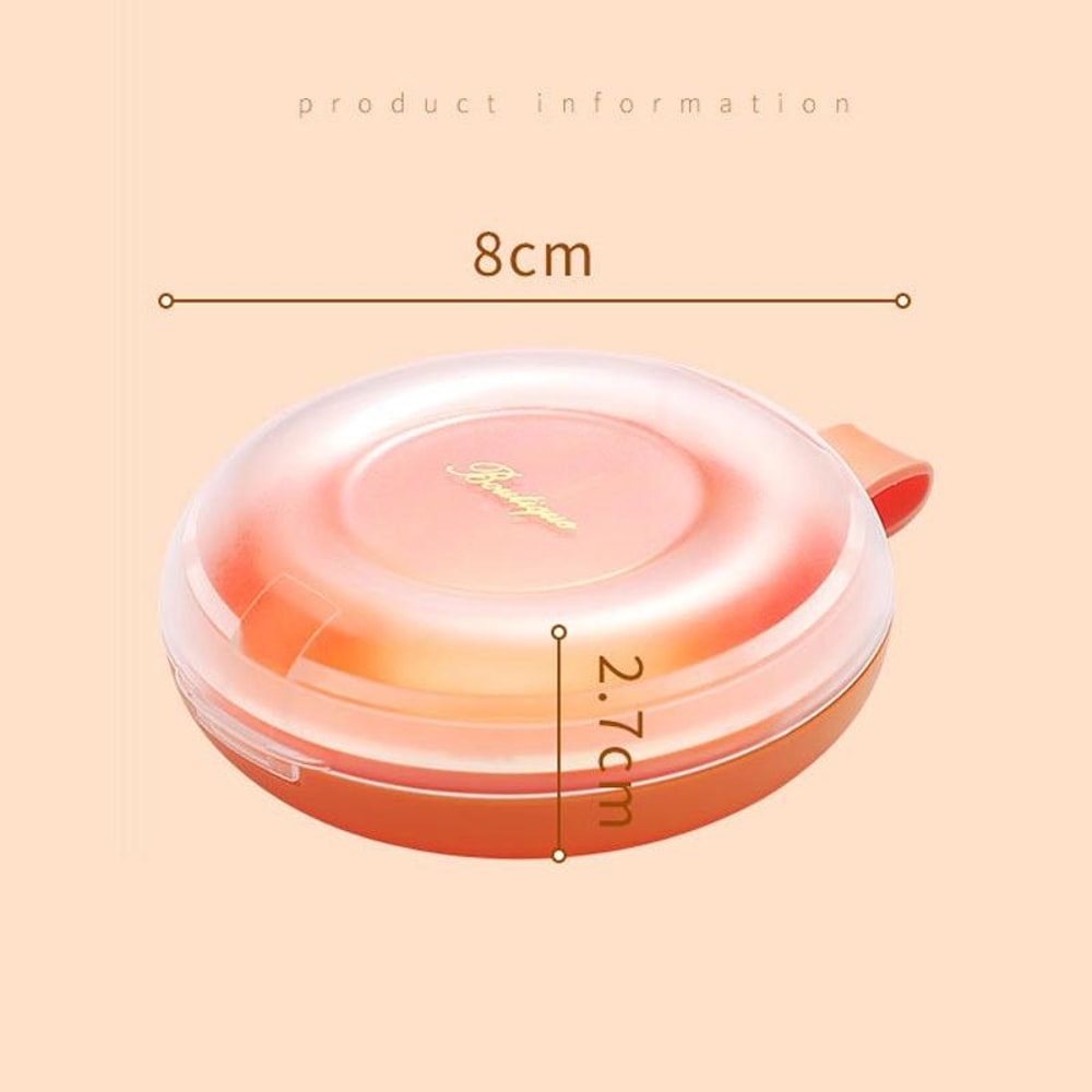 Portable Denture Storage Box Orthodontic Retainer Case with Lanyard Compact Travel Organizer