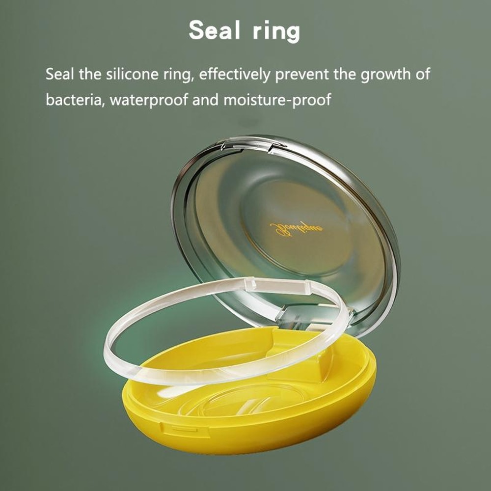 Portable Denture Storage Box Orthodontic Retainer Case with Lanyard Compact Travel Organizer