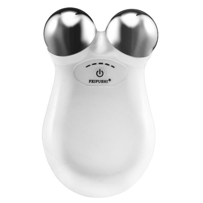 Pink Microcurrent Facial Device Skin Firming Anti-Aging Facial Massager for Face Lifting and Glow