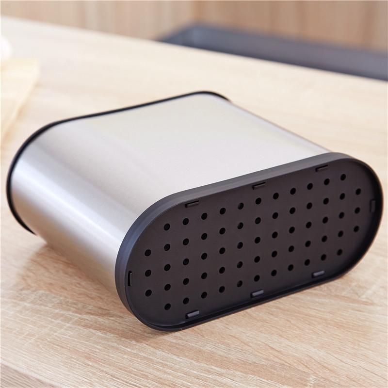 Stainless Steel Chopstick Holder Kitchen Utensil Organizer Drain Storage Box for Tableware