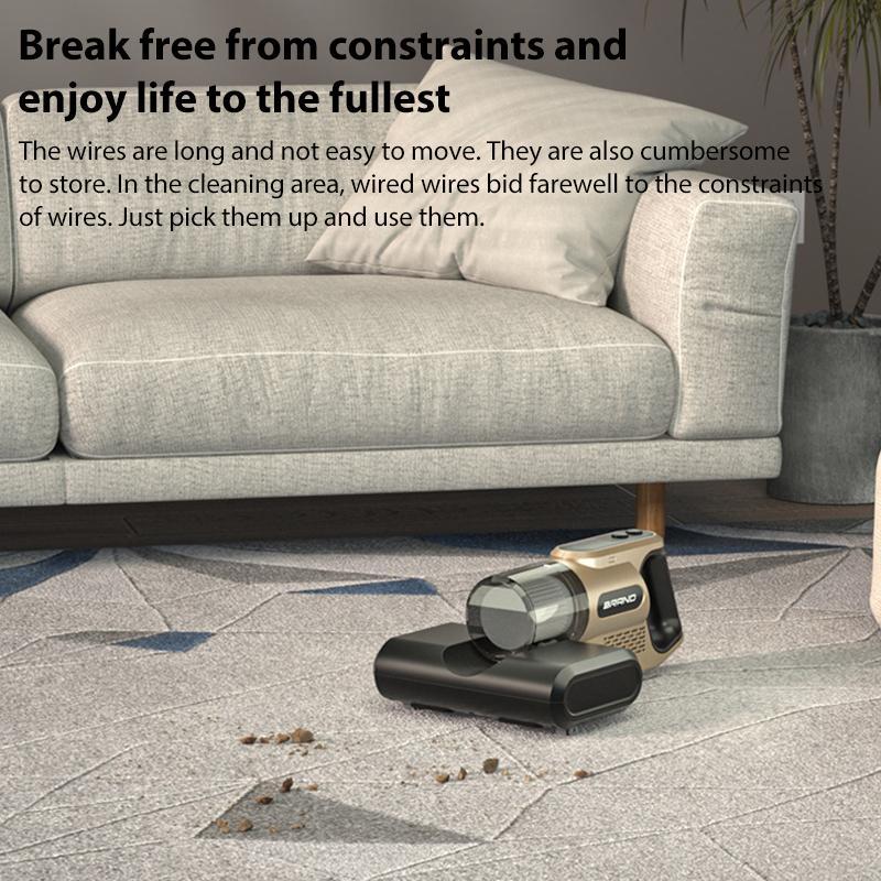 Handheld Mite Vacuum UV Sterilization Wireless Mattress Cleaner