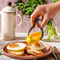 Silicone Omelette Mold Egg Frying Ring Pancake Tool with Rotatable Handle
