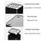 Countertop Kitchen Knife Storage Rack & Knife Organizer Rack for Safe Hygienic Knife Holder Organizer