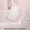 Wall Mounted Toothbrush Holder with Vacuum Suction Bathroom Organizer Storage Rack Transparent
