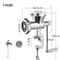 Household Manual Meat Grinder Sausage Stuffer Machine Large Hand Crank Aluminum Alloy