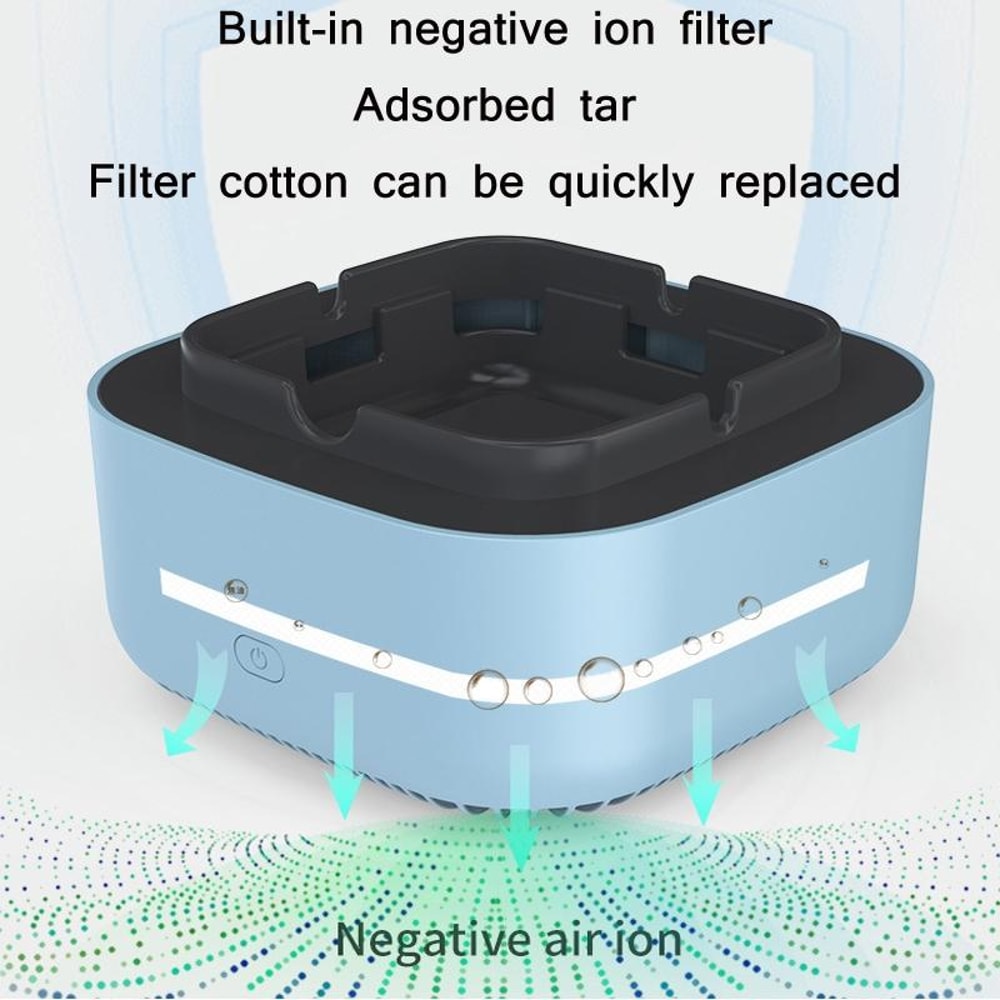 Electronic Ashtray Air Purifier Smoke Odor Eliminator for Home Indoor Smoking Use