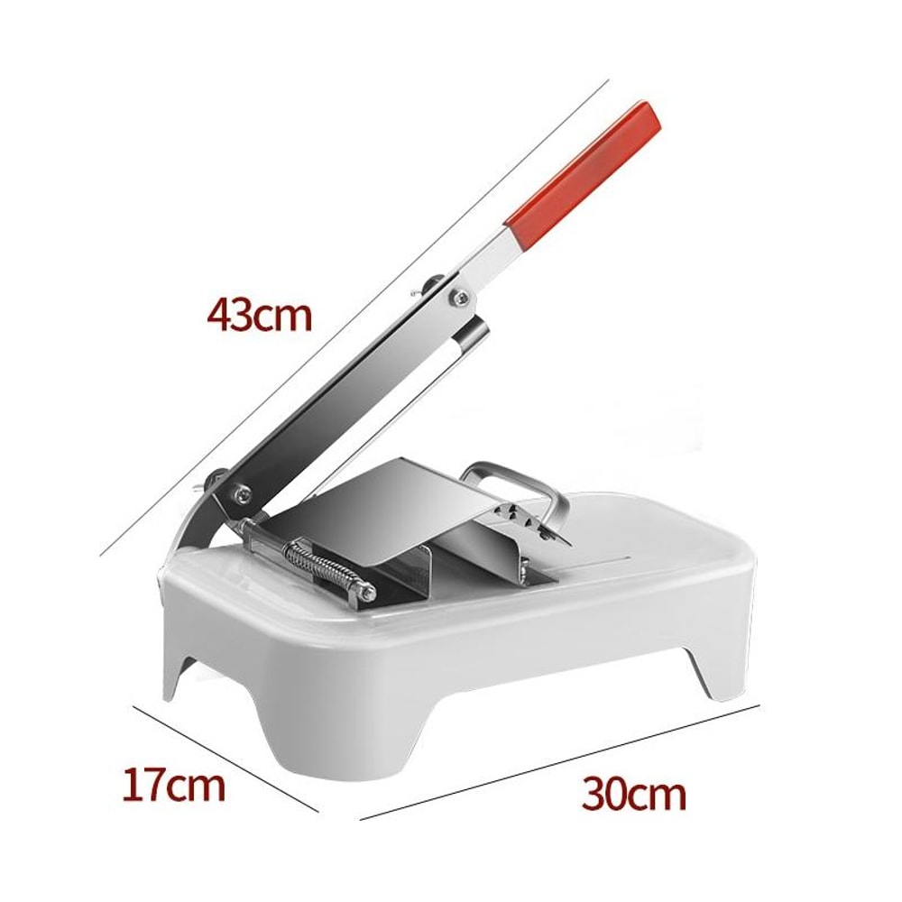 Manual Meat & Vegetable Slicer Machine – Adjustable Thickness Household Food Slicer