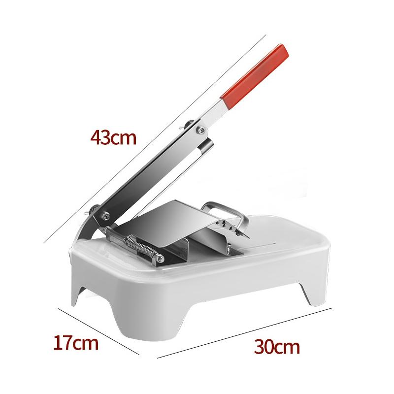 Manual Meat & Vegetable Slicer Machine – Adjustable Thickness Household Food Slicer