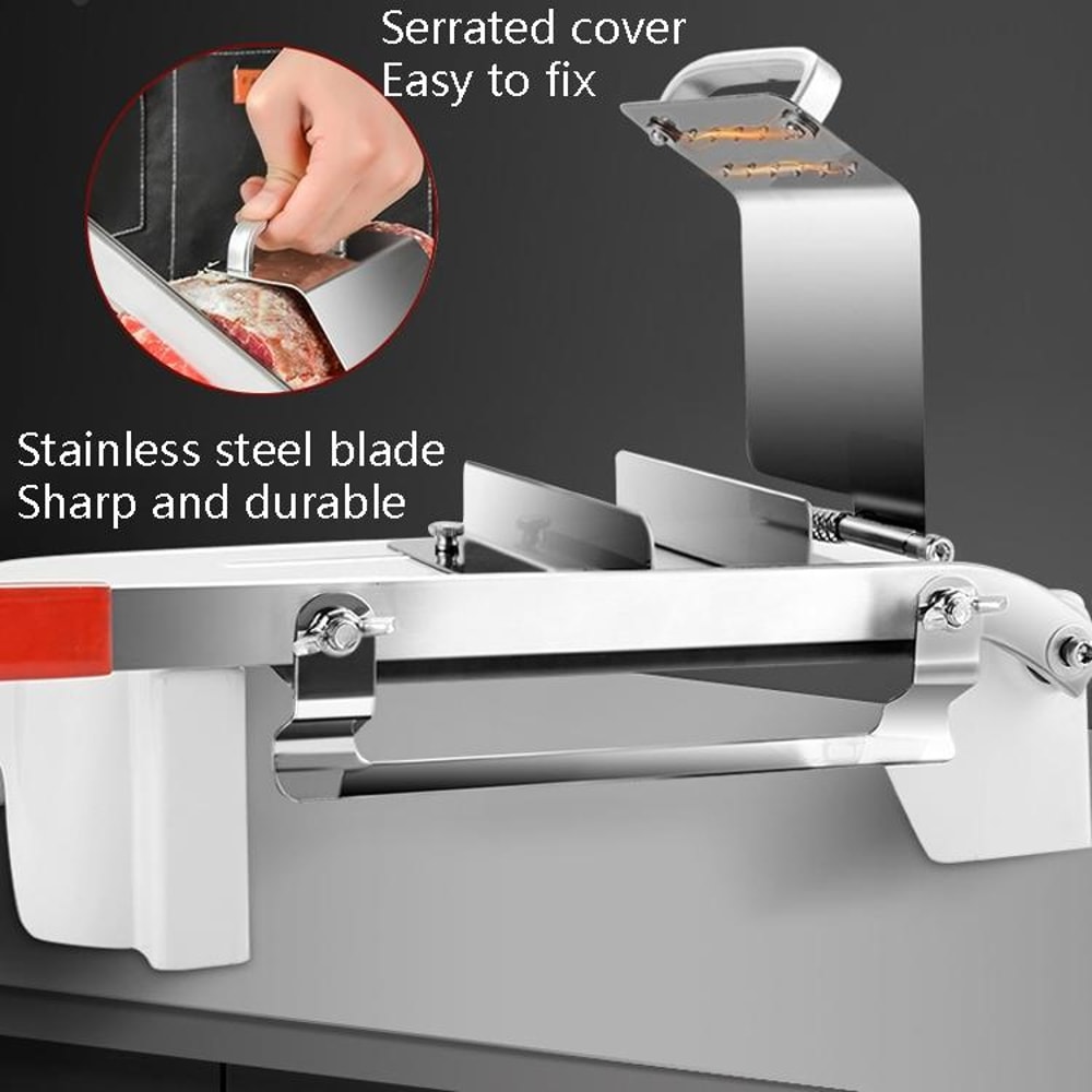 Manual Meat & Vegetable Slicer Machine – Adjustable Thickness Household Food Slicer