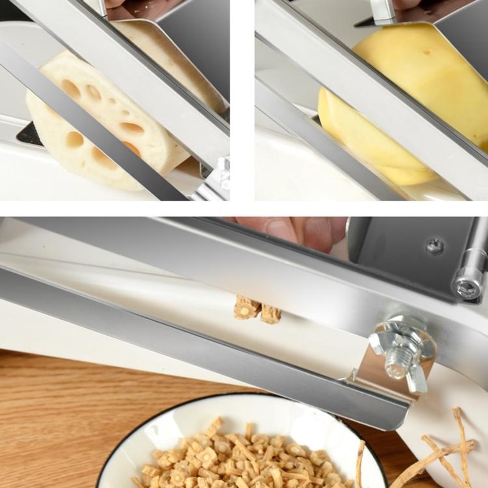 Manual Meat & Vegetable Slicer Machine – Adjustable Thickness Household Food Slicer