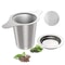 Stainless Steel Tea Strainer with Lid Dual Handle Loose Leaf Tea Infuser