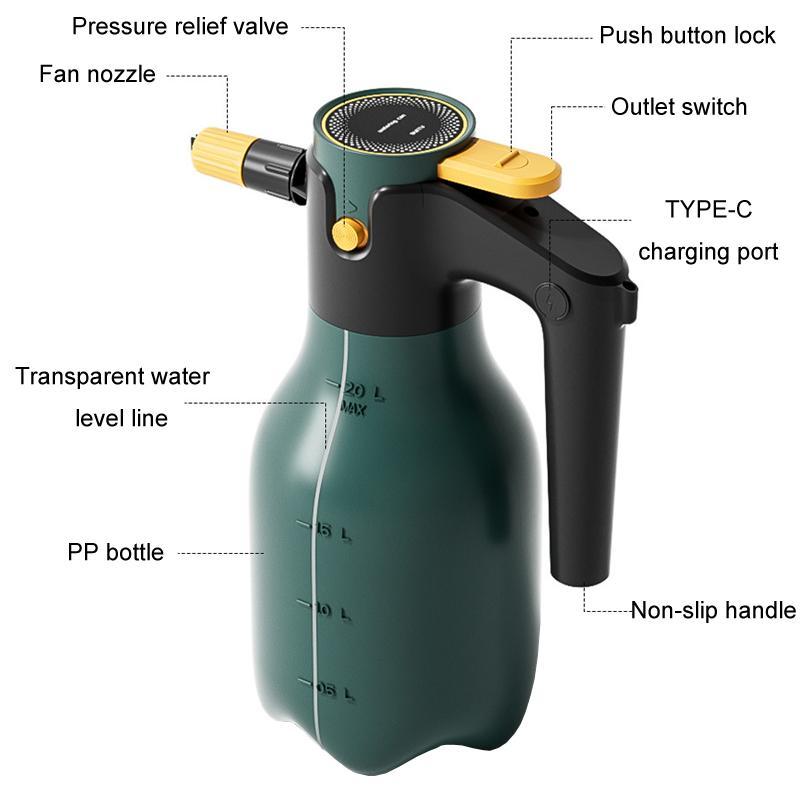Cordless Foam Sprayer Portable Pressure Sprayer for Car Wash Cleaning and Garden Watering