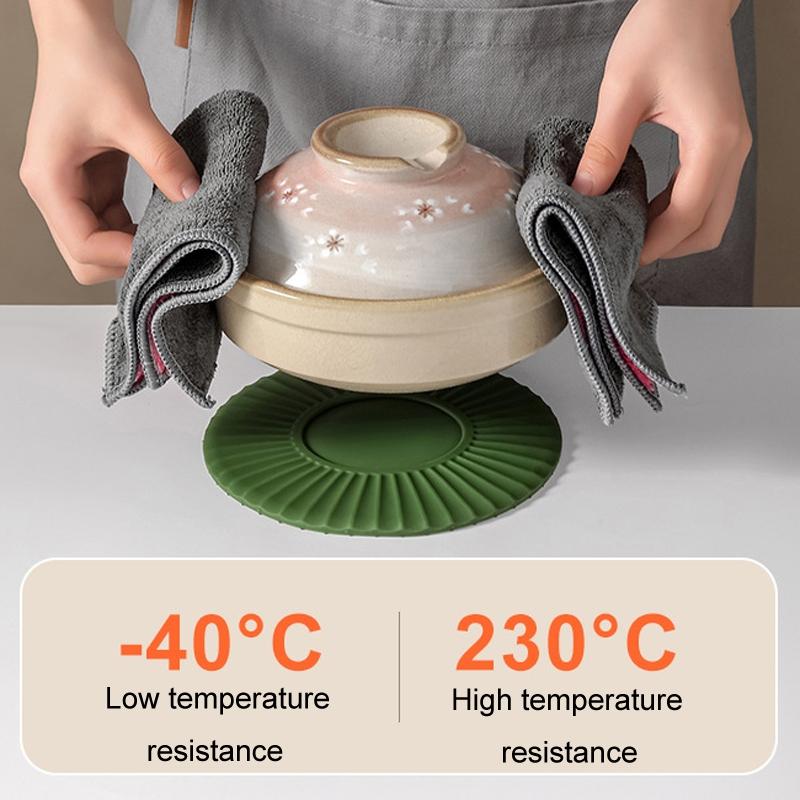 Premium Silicone Heat Resistant Trivet Mat Non Slip Baking Placemat for Kitchen Protection