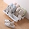 Space Saving Vertical Shoe Rack & Shoe Storage Organizer for Bathroom and Kitchen, Gray