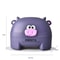 Cute Cartoon Calf Tissue Box Holder, Desktop Roll Paper Dispenser, Animal Tissue Storage Decor
