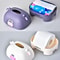 Cute Cartoon Calf Tissue Box Holder, Desktop Roll Paper Dispenser, Animal Tissue Storage Decor