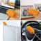 Telescopic Microfiber Chenille Duster Stainless Steel Extendable Cleaning Tool for Home & Car