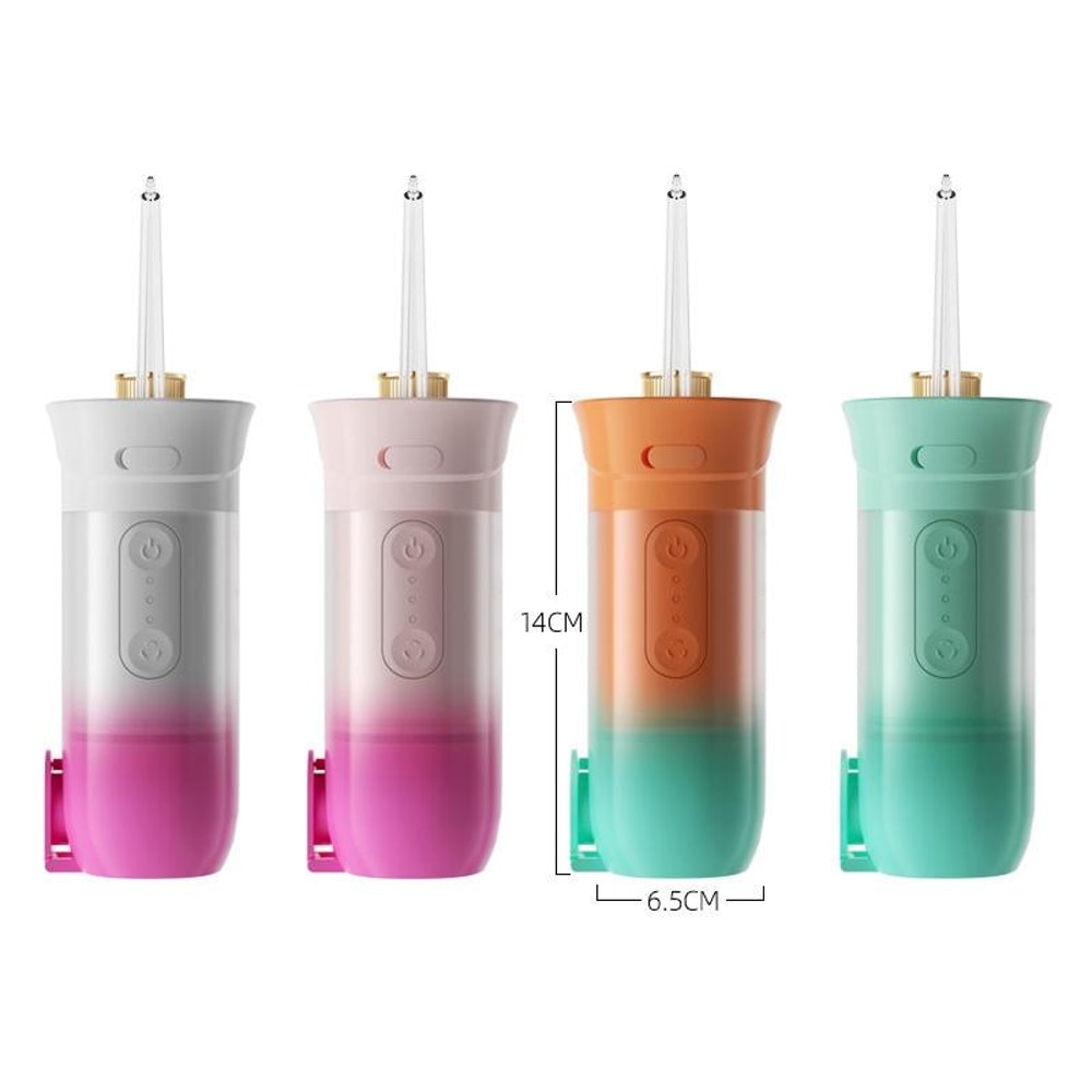 Portable Electric Water Flosser Oral Irrigator USB Rechargeable Waterproof with Nozzles