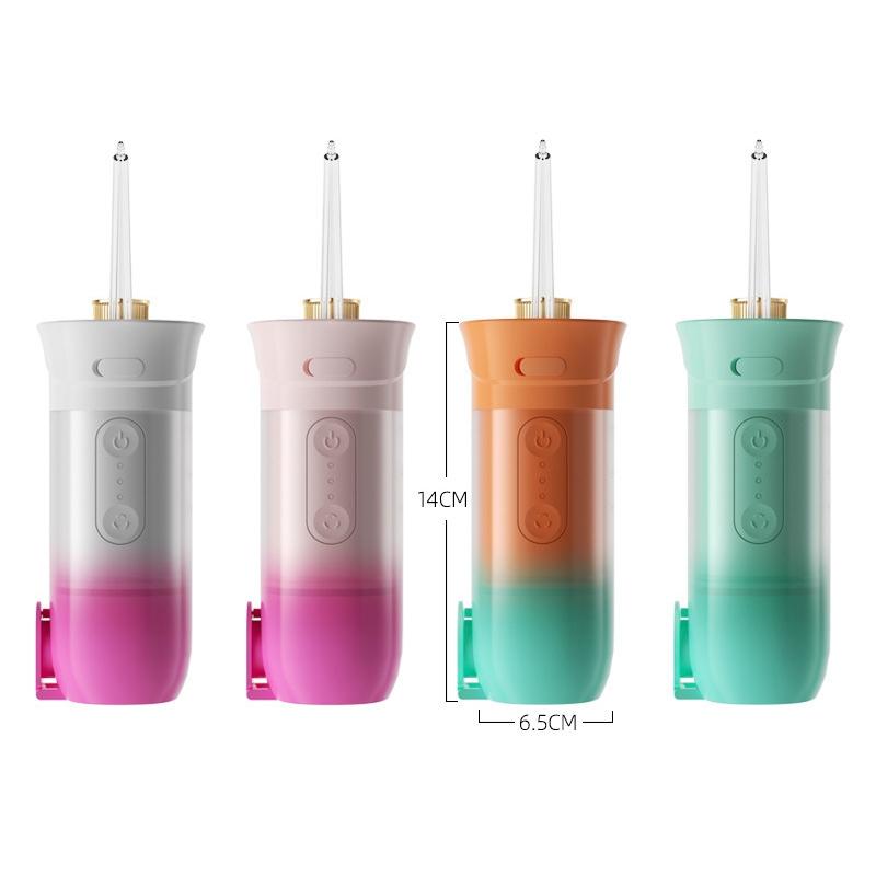 Portable Electric Water Flosser Oral Irrigator USB Rechargeable Waterproof with Nozzles