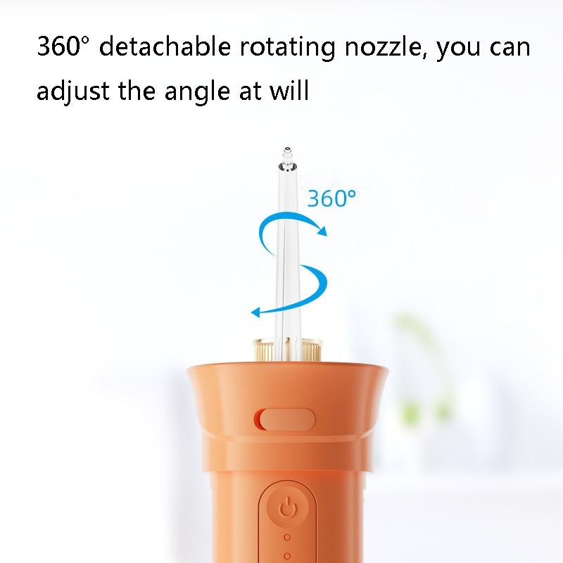 Portable Electric Water Flosser Oral Irrigator USB Rechargeable Waterproof with Nozzles