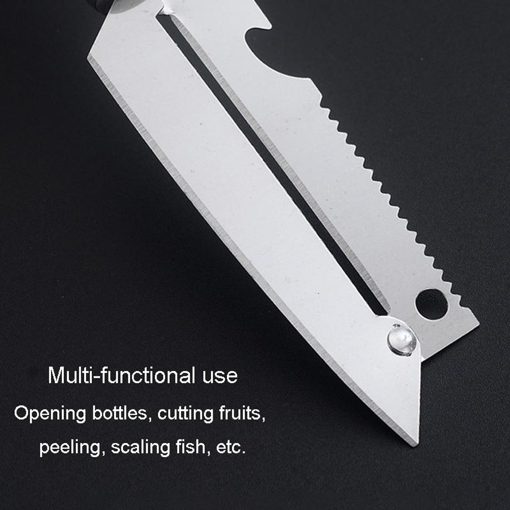 Multifunctional Stainless Steel Paring Knife Fruit Vegetable Peeler Bottle Opener Kitchen Tool