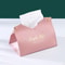PU Leather Tissue Box Cover Car & Home Decorative Tissue Holder Grey