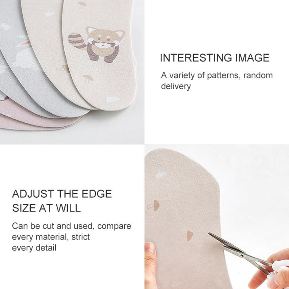Universal Adhesive Toilet Seat Cushion Pad Waterproof Non Woven Gasket Cover for Hygienic Bathroom Protection