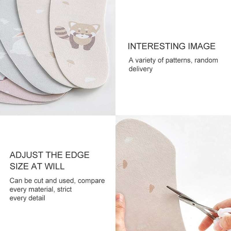Universal Adhesive Toilet Seat Cushion Pad Waterproof Non Woven Gasket Cover for Hygienic Bathroom Protection