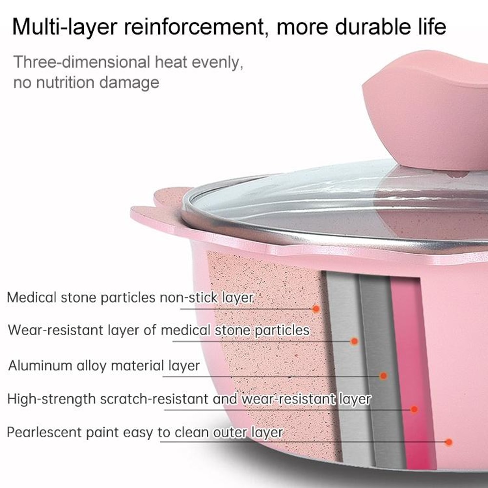 Baby Food Cooking Pot Non Stick Milk Pan Maifan Stone Small Pan For Complementary Feeding 5