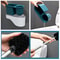 Wall Mounted No Drill Toilet Brush Long Handle Bathroom Cleaning Brush Elegant Gray