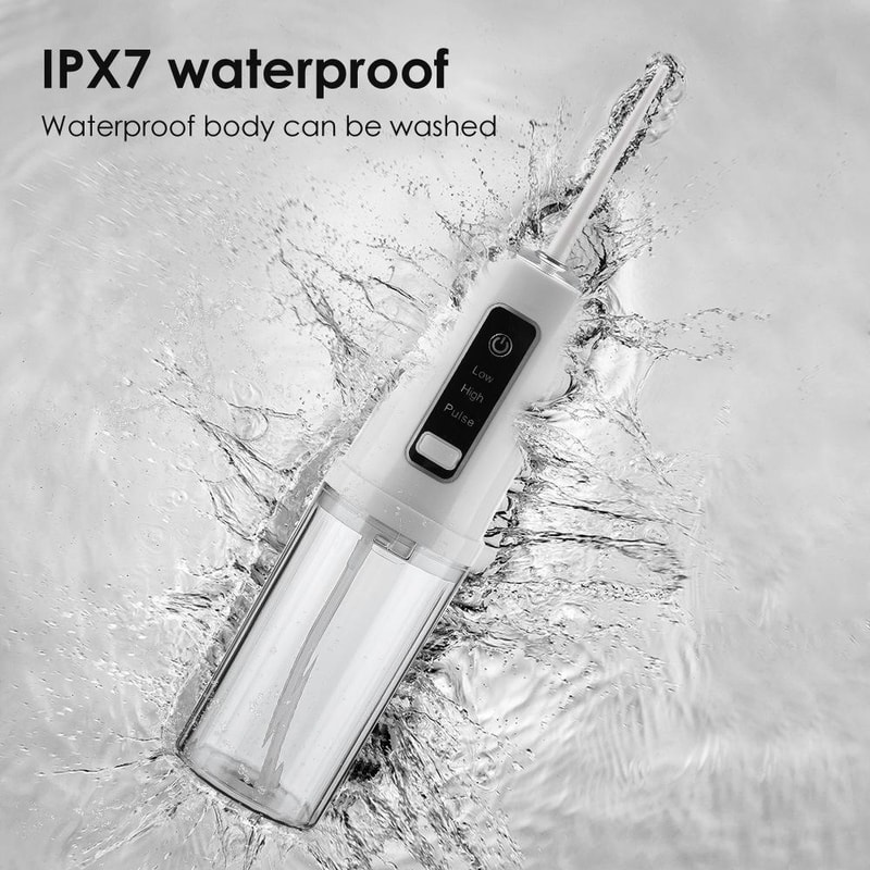 Portable Cordless Water Flosser Rechargeable Oral Irrigator Smart Teeth Cleaner
