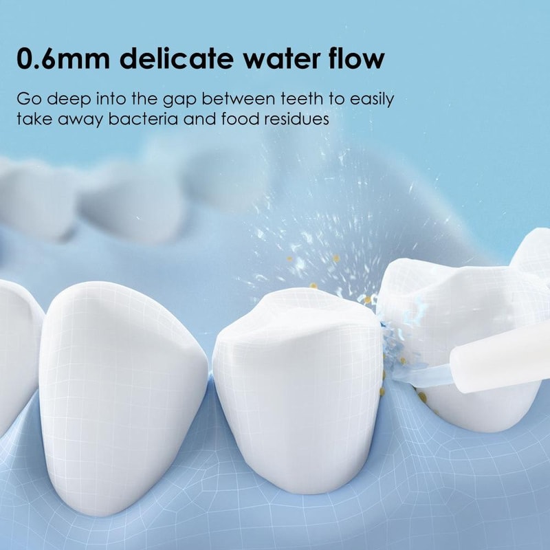 Portable Cordless Water Flosser Rechargeable Oral Irrigator Smart Teeth Cleaner