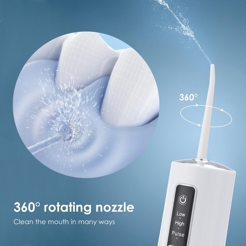 Portable Cordless Water Flosser Rechargeable Oral Irrigator Smart Teeth Cleaner